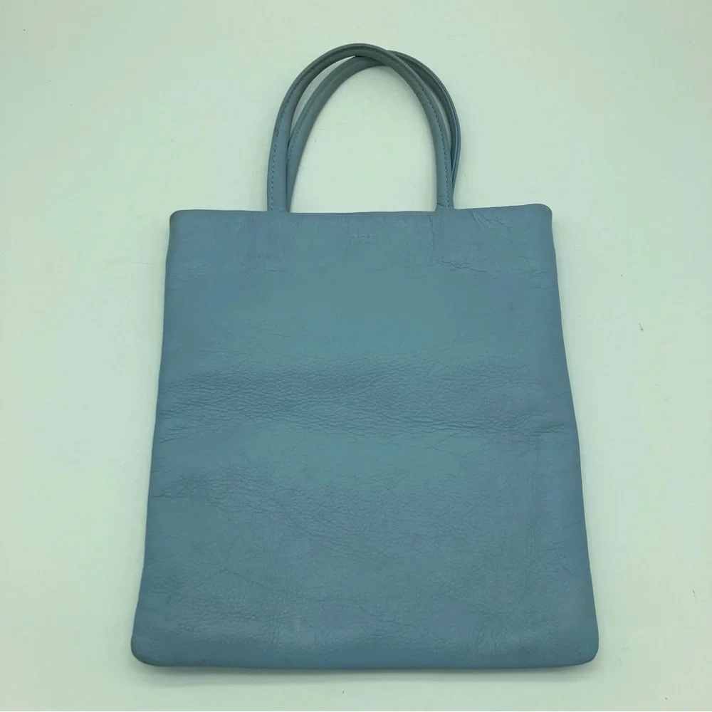 BAGGU Pebbled Leather Top Handle Tote - Picture 2 of 11